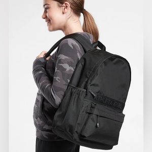NWT New ATHLETA GIRL Logo Limitless Backpack Black